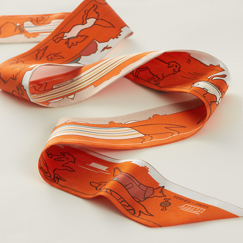 HERMES 2024 SS ツイリー Les Chiens Parisiens Les Chiens Parisiens Twilly | Hermès Mainland China